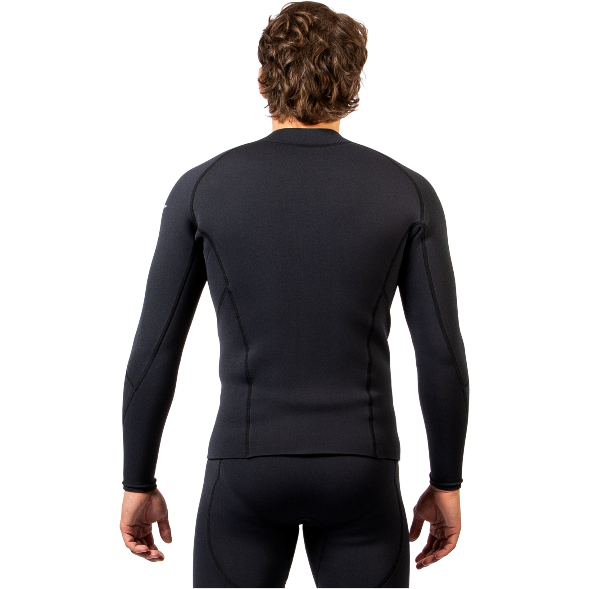 2025 Gul Mens Response Natur 3mm Front Zip Jacket RE6304-BKBK - Black